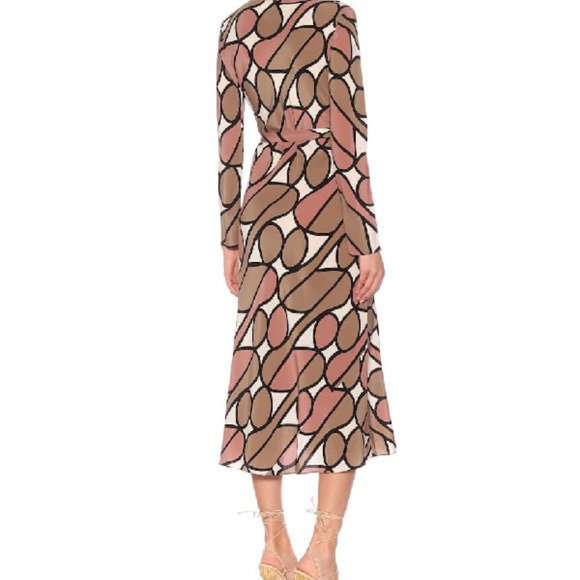 NWT DVF Tilly Silk Wrap Dress S - Picture 3 of 4